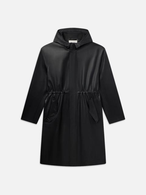 FRAME Leather Parka in Black