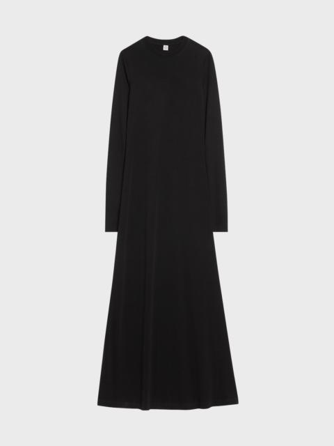 Long-Sleeve Jersey Maxi Dress