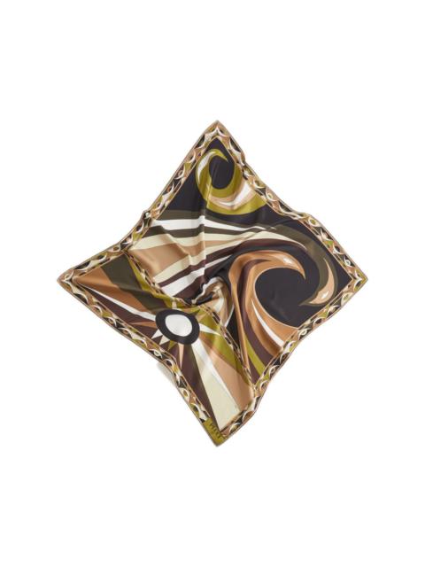 PUCCI large Cigni-print silk scarf