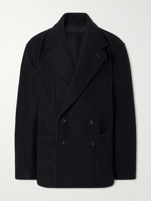 Lemaire Double-Breasted Wool and Alpaca-Blend Felt Coat