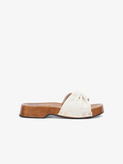 GANNI TIA FAIRY CLOG IN WHITE
