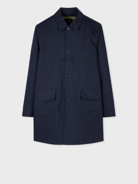 Paul Smith Navy Cotton Mac