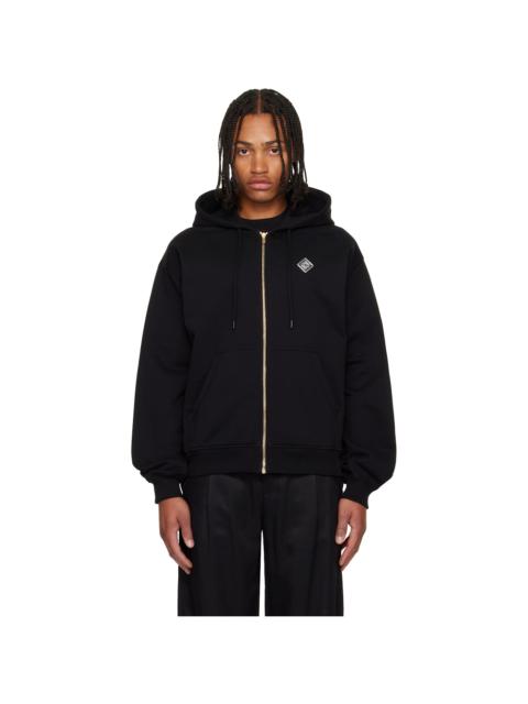 Black 'Casa' Chrome Full Zip Hoodie