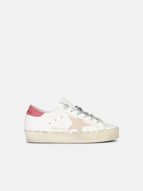 'HI STAR' WHITE LEATHER SNEAKERS