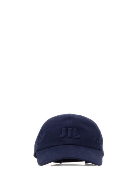 Jil Sander Navy blue twill baseball cap