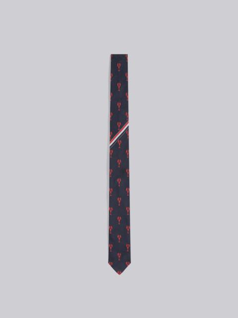 Thom Browne Lobster Jacquard Stripe Classic Tie