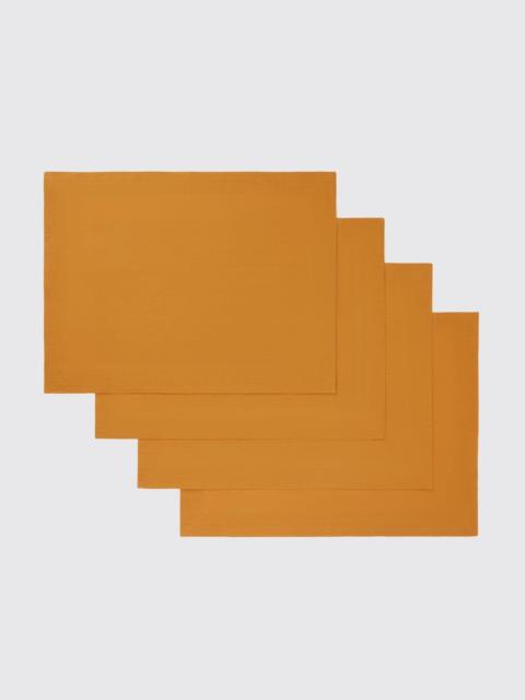 EMILIA WICKSTEAD Set of 4 Plain Stitch Placemats in Zafferano Linen