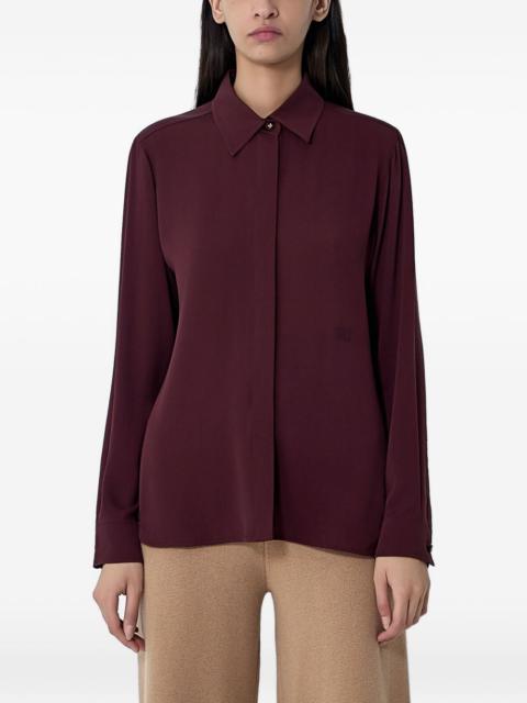 Max Mara button-down silk shirt