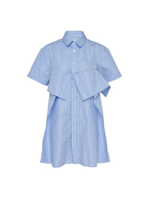 sacai Poplin Bow Shirt Dress