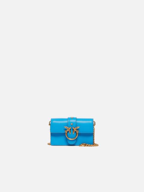 PINKO SMALL SHOULDER BAG LOVE BAG SIMPLY IN LEATHER