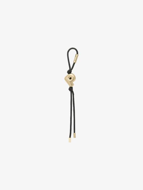 MICHAEL KORS Initial Gold-Tone and Speckled Cord Bag Charm