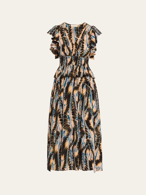ULLA JOHNSON Brielle Midi Dress