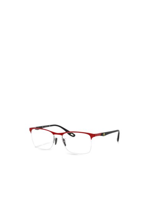 Ray-Ban half-rim logo-detail glasses
