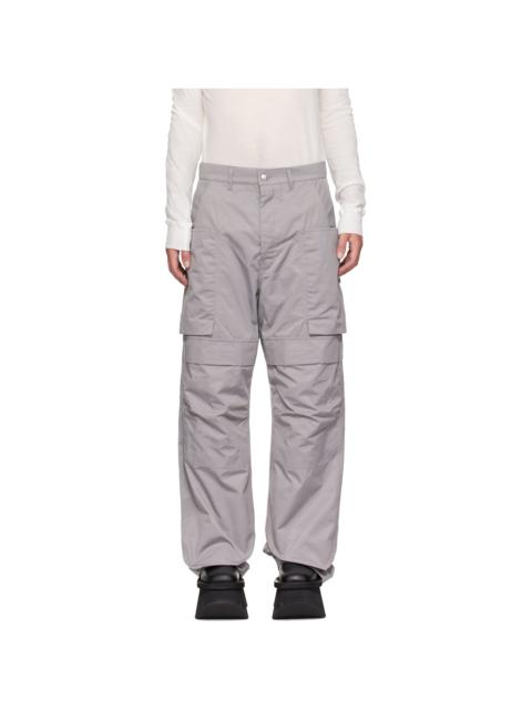 Rick Owens Gray Tower Stefan Cargo Pants