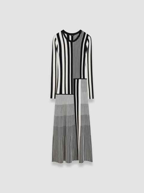JOSEPH Stripes and Pleats Dress
