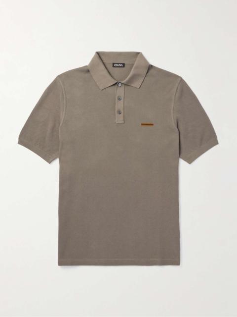 Slim-Fit Cotton-Piqué Polo Shirt