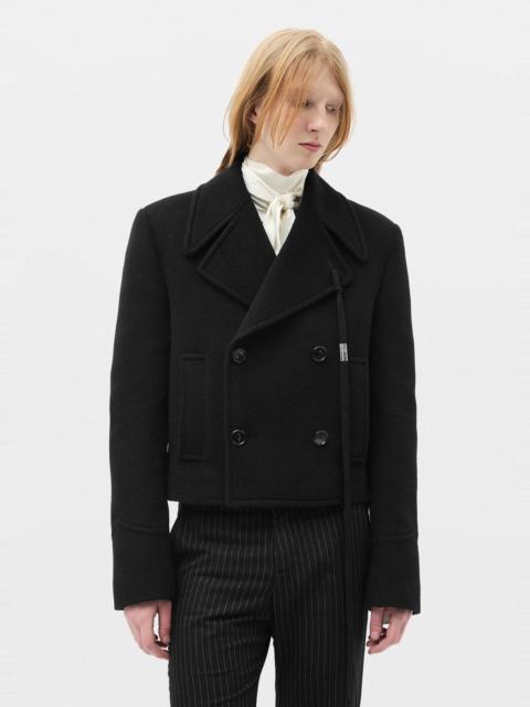 Ann Demeulemeester Dalmar Double-Breasted Short Caban