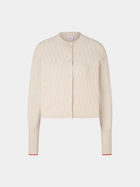 BOGNER Ricarda Knit jacket in Ecru