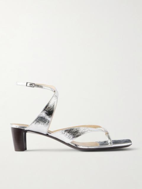 Lemaire Tong 50 Metallic-leather Sandals