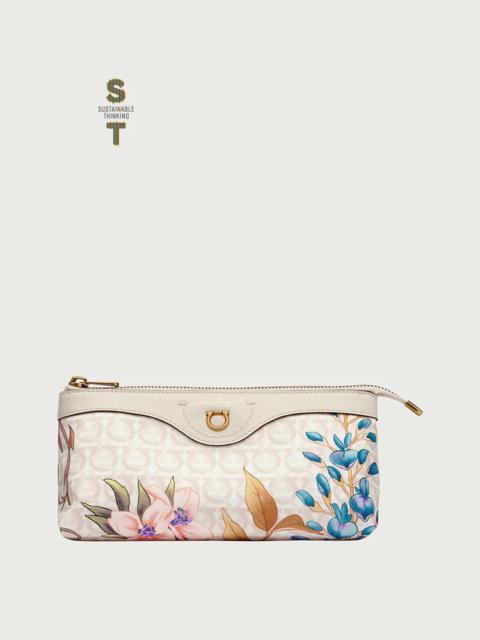 FERRAGAMO GIARDINO PRINT COSMETIC CASE - ECONYL® NYLON