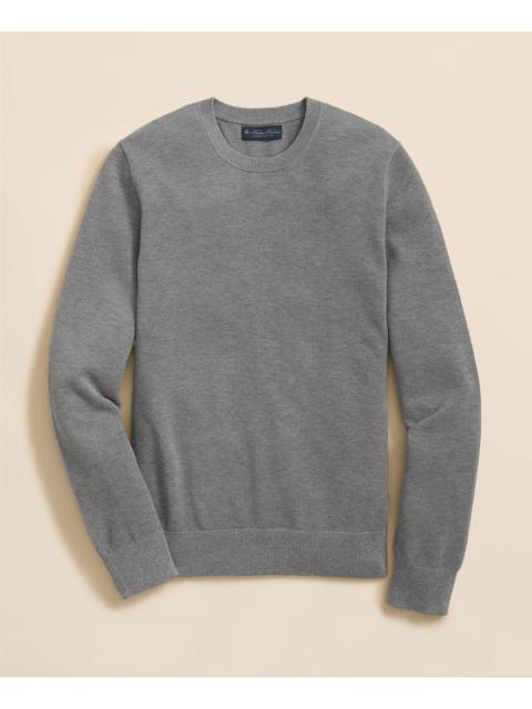 Brooks Brothers Supima® Cotton Pique Crewneck Sweater