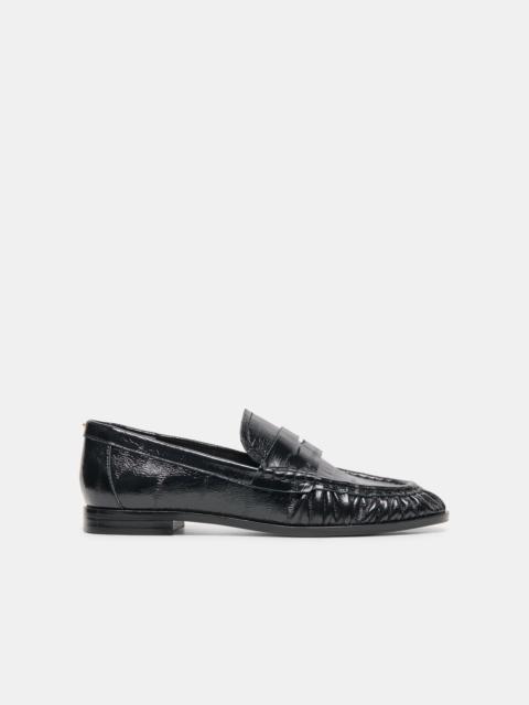 dolce vita BAXEN LOAFERS NOIR EMBOSSED LEATHER