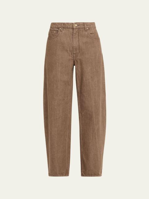OSSOU Rider Low-Rise Relaxed Ankle Jeans