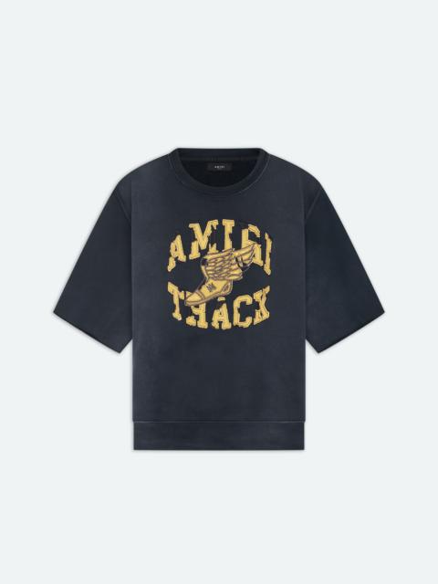 AMIRI TRACK CUT OFF CREWNECK