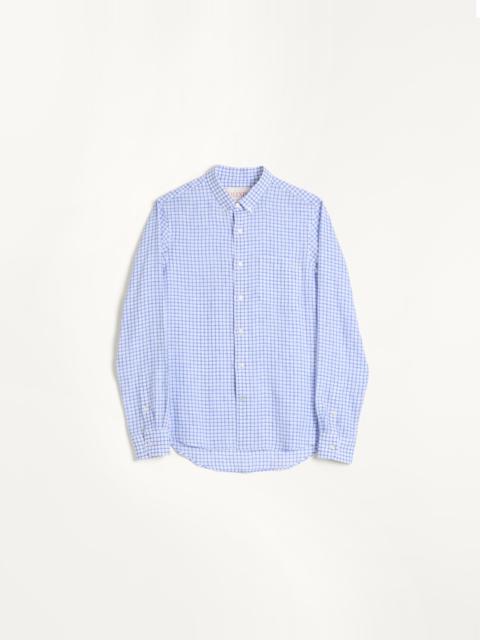 LINEN SHIRT WITH VLOGO EMBROIDERY