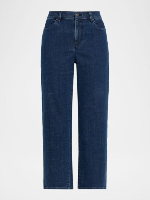 EILEEN FISHER Straight-Leg Stretch Cotton Denim Jeans
