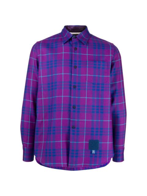 Fumito Ganryu button-down check shirt