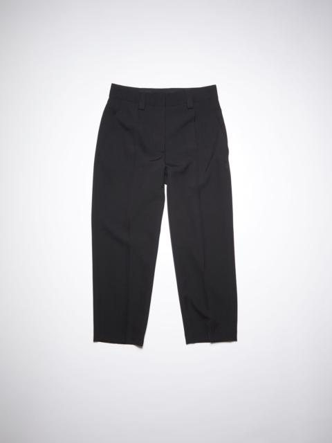 Acne Studios Tapered wool-blend trousers - Black