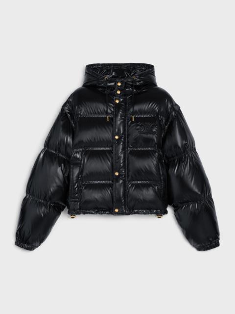 CELINE CROPPED PUFFER JACKET IN LIGHTWEIGHT NYLON