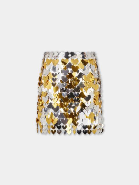 Paco Rabanne SILVER/GOLD SPARKLE SKIRT