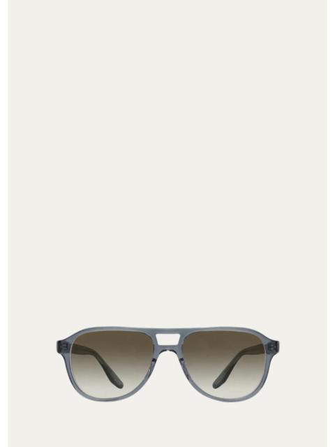 BARTON PERREIRA Men's Mirando Acetate Aviator Sunglasses