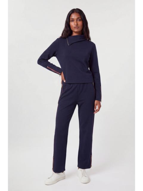 KAREN MILLEN Viscose Blend Off Duty Zip Detail Sweatshirt