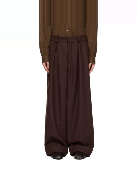 KING & TUCKFIELD Brown Roll Cuff Chino Trousers