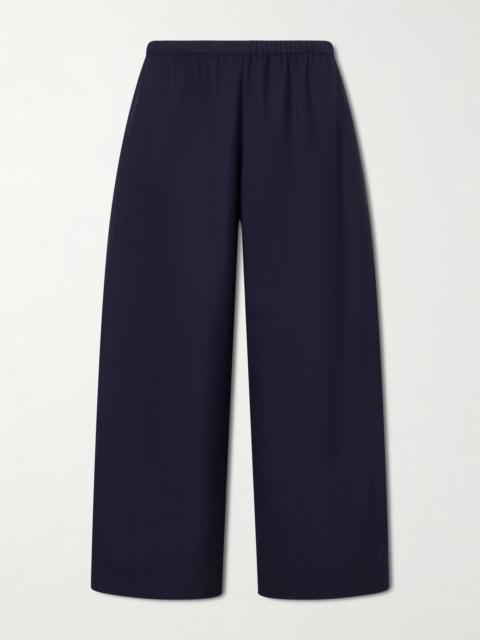 KHAITE Roma Wool High-waist Wide-leg Pants
