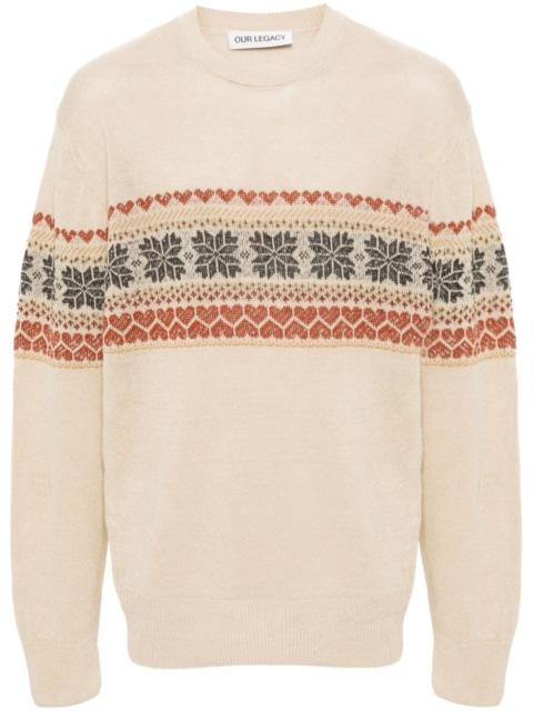 Our Legacy Snow Fairisle-motif jumper