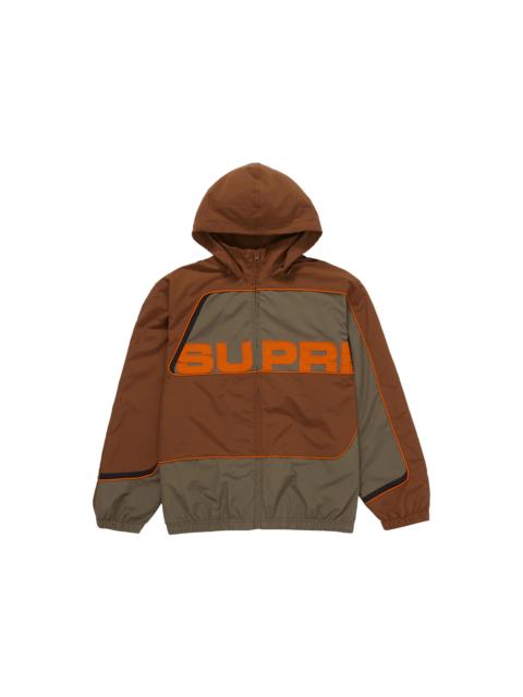 Supreme Supreme S Paneled Track Jacket Brown