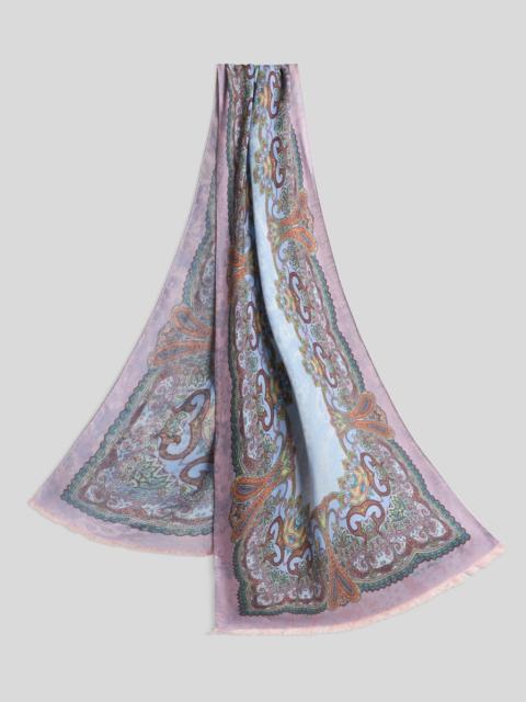 Etro FRINGED FLORAL SCARF