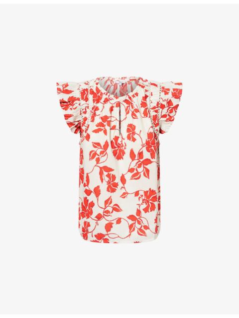 Rails Allea Floral-Printed Cotton Top