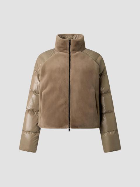 MOOSE KNUCKLES Women's Queens Hybrid Bunny Down Jacket - Ashen
