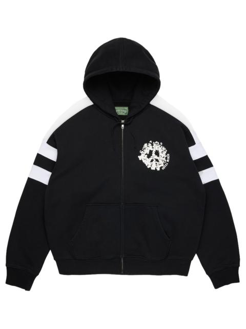 DENIM TEARS Denim U Paneled Zip Hoodie "Black" DT900