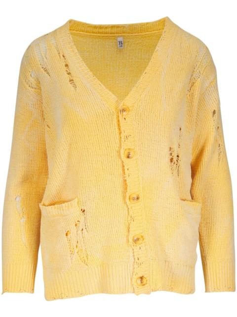 R13 distressed cardigan