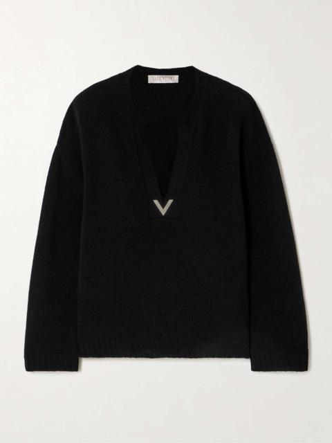 Valentino Embellished wool sweater