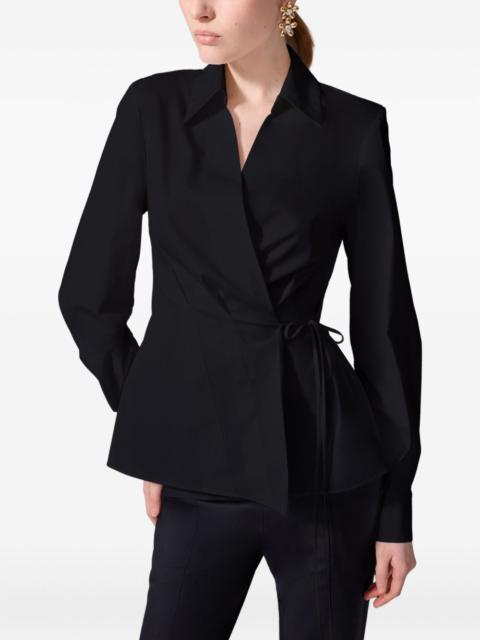 CAROLINA HERRERA tie-waist wrap shirt