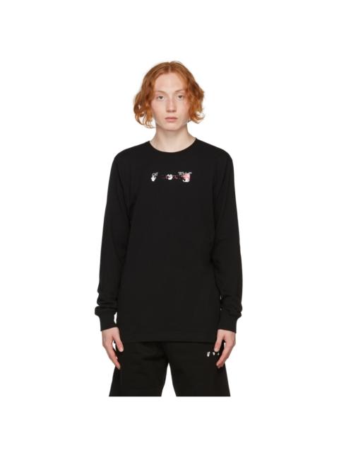 Off-White Black Acrylic Arrows Long Sleeve T-Shirt
