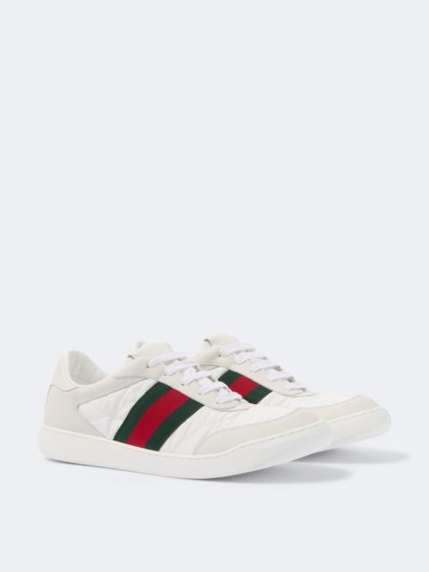 GUCCI Screener leather-trimmed sneakers