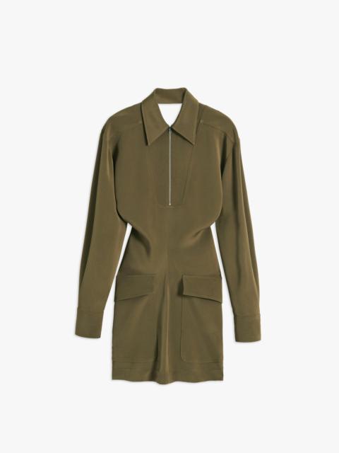 Victoria Beckham Anorak 미니 드레스 Khaki